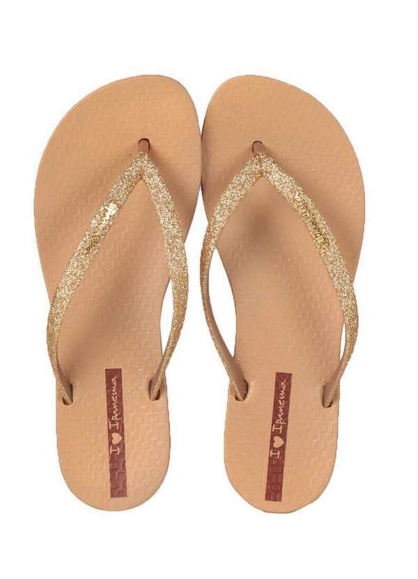 Ipanema - Chinelo Feminino Ipanema Glow Dourado