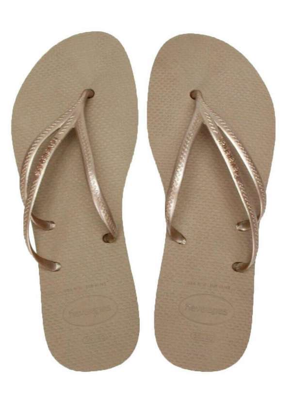 Havaianas - Chinelo Havaianas Nova Tria Dourado