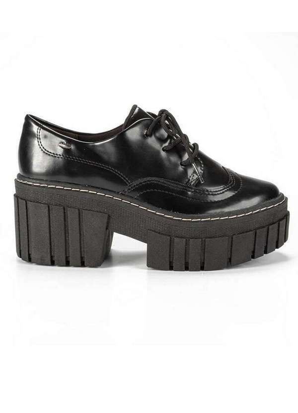 Dakota - Sapato Oxford Feminino Dakota Sola Alta Preto