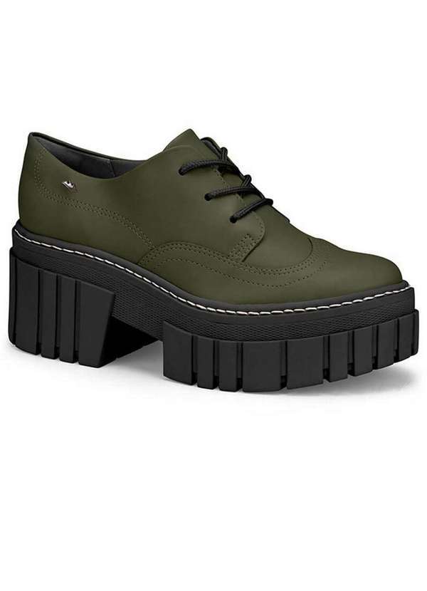 Dakota - Sapato Oxford Feminino Dakota Sola Alta Verde