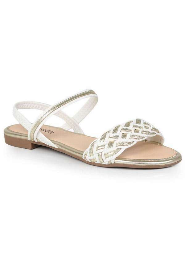 Mississipi - Sandália Rasteira Feminina Mississipi Fresh Branco
