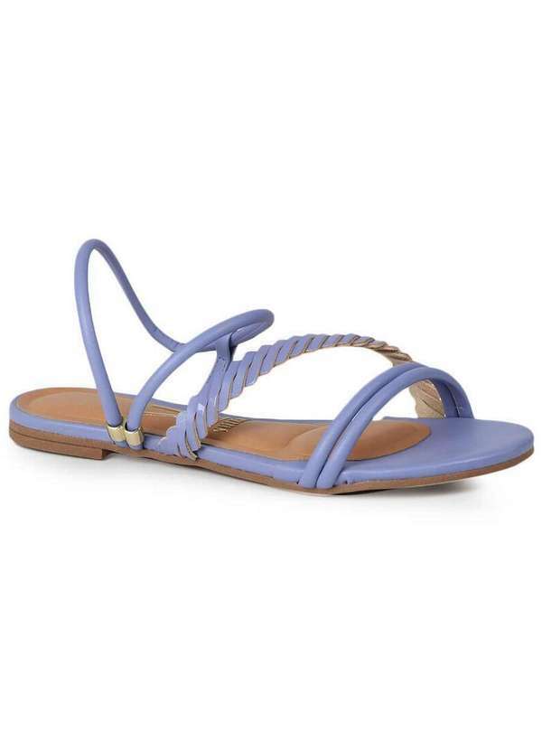 Vizzano - Sandália Rasteira Feminino Vizzano Transpassada Lilas