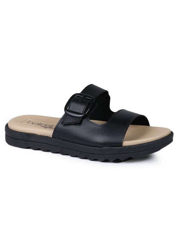 Beira Rio - Tamanco Birken Feminino Conforto Beira Rio Robusto Preto