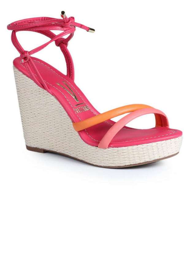 Sandália Anabela Passarela Sandalia Espadrille Passarela Sandalia