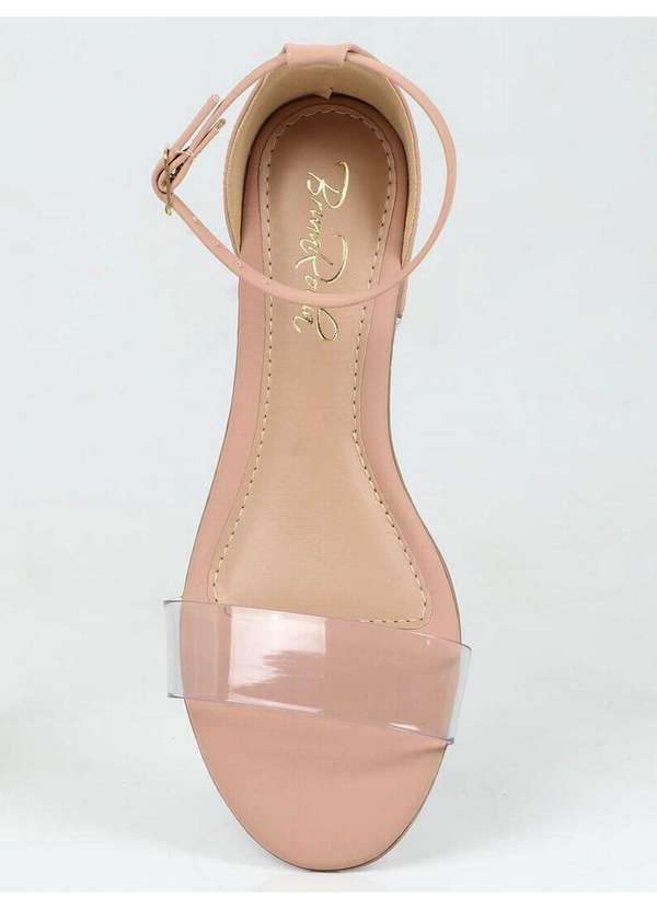 Bruna Rocha - Sandália Salto Feminina Bruna Rocha Minimal Nude 4