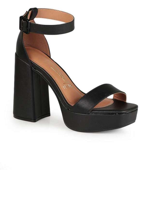 Sandália Feminina Sandalia Salto Quadrado Meia Pata Sandália Salto