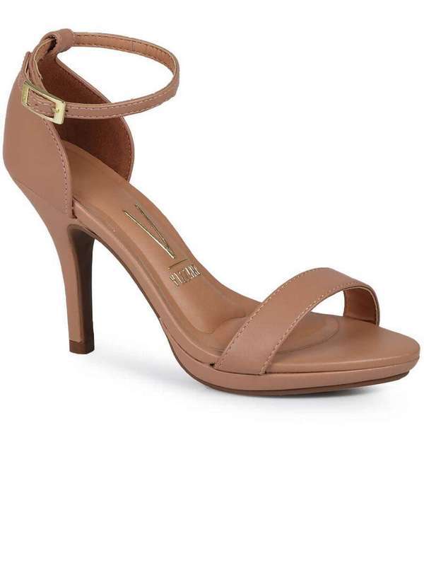 Vizzano - Sapato Salto Feminino Vizzano Fino e Meia Pata Nude