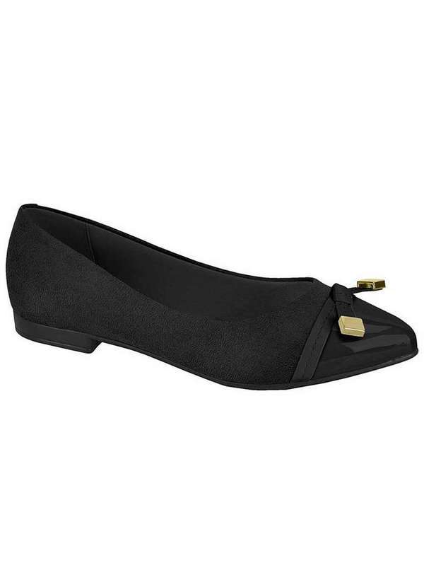 Beira Rio - Sapatilha Bico Fino Feminina Beira Rio Laço Preto