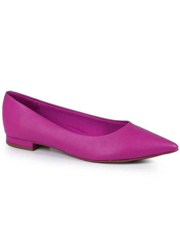 Vizzano - Sapatilha Bico Fino Feminina Vizzano Elegante Fucsia