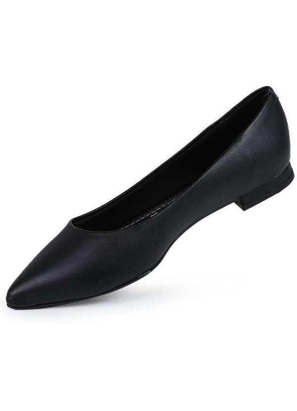 Vizzano - Sapatilha Bico Fino Feminina Vizzano Elegante Preto 2