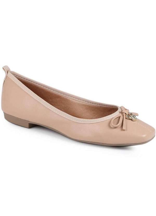 Sua Cia - Sapatilha Feminina Sua Cia Pingente e Laço Nude