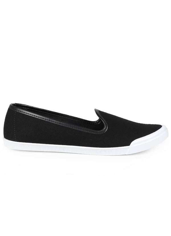 Moleca - Sapatilha Slipper Feminina Moleca Básica Preto 2