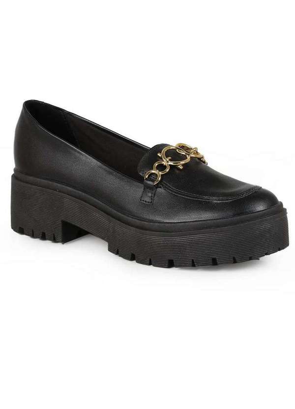 Sua Cia - Mocassim Feminino Sua Cia Robusto Clássico Preto 1