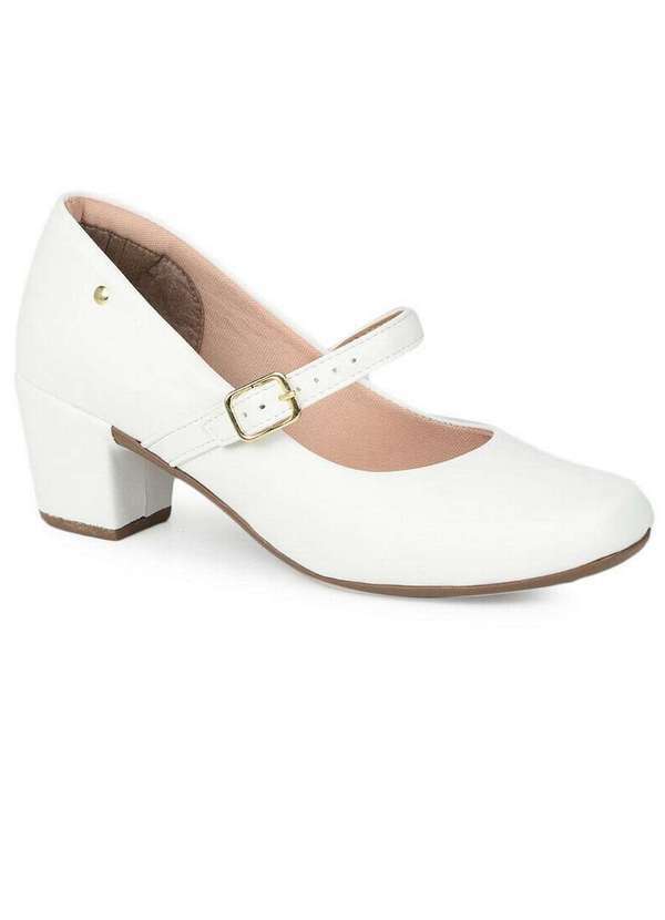 Bruna Rocha - Sapato Boneca Feminino Bruna Rocha Monocromático Branco