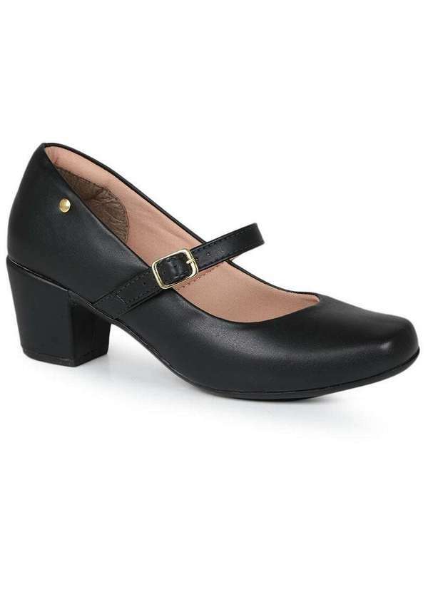 Bruna Rocha - Sapato Boneca Feminino Bruna Rocha Monocromático Preto