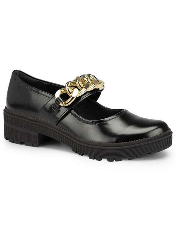 Dakota - Sapato Boneca Feminino Dakota Corrente Preto