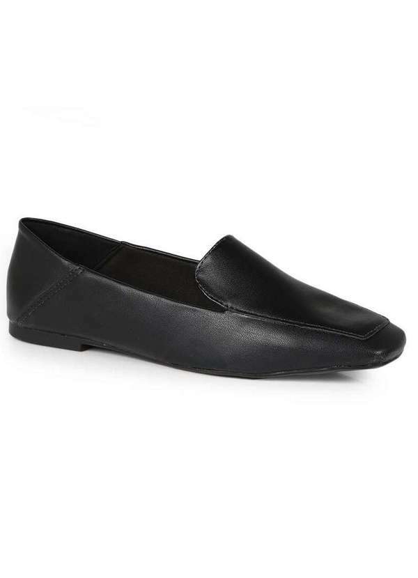 Off Line - Sapato Mocassim Feminino Offline Loafer Preto