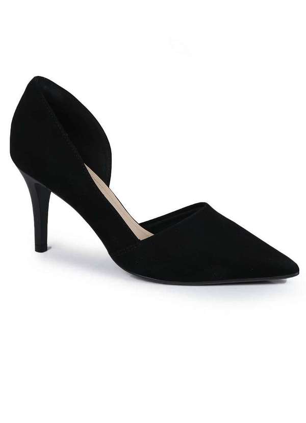 São Paulo - Sapato Scarpin Feminino Bebecê Recorte Preto 1