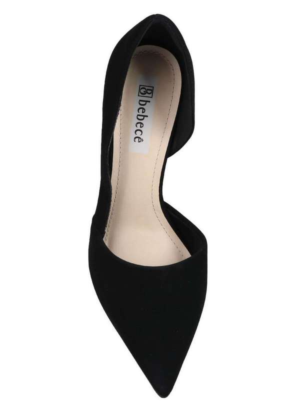 São Paulo - Sapato Scarpin Feminino Bebecê Recorte Preto 4