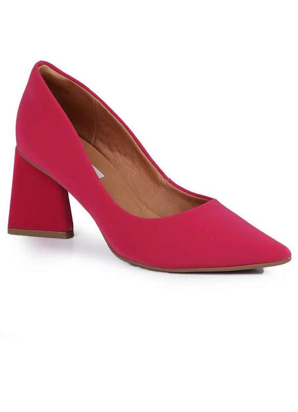 São Paulo - Sapato Scarpin Feminino Bebecê Saltotriângulo Pink