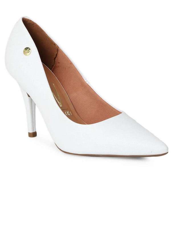 Sapato Feminino Sapato Vizzano Branco Com Glitter Vizzano Sapato
