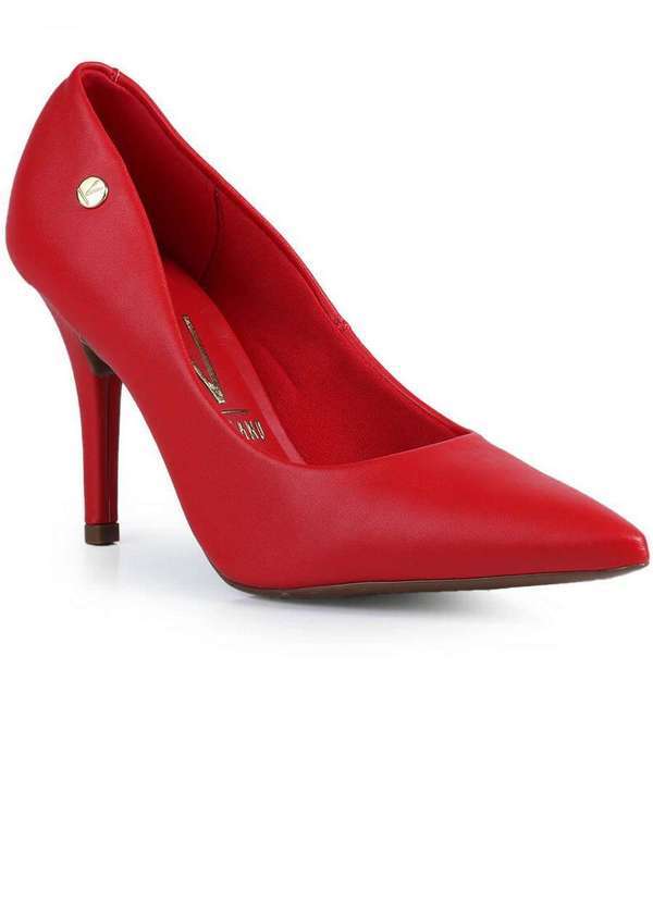 Vizzano - Sapato Scarpin Feminino Vizzano Monocolor Vermelho