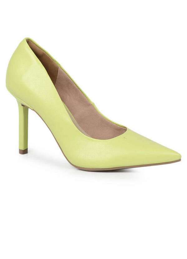 Via Marte - Scarpin Feminino Via Marte Romântico Verde