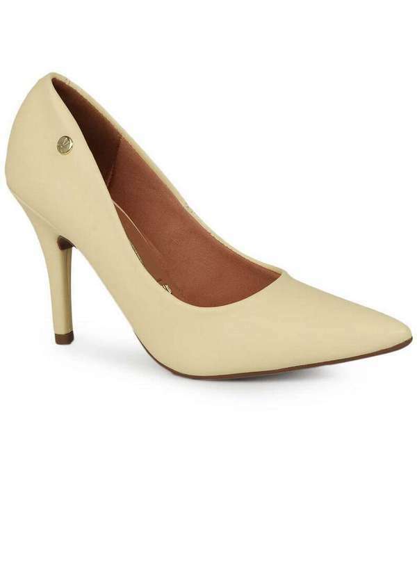 Vizzano - Scarpin Feminino Vizzano Monocromático Amarelo