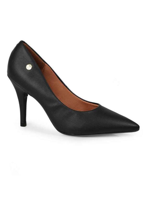 Vizzano - Scarpin Feminino Vizzano Monocromático Preto