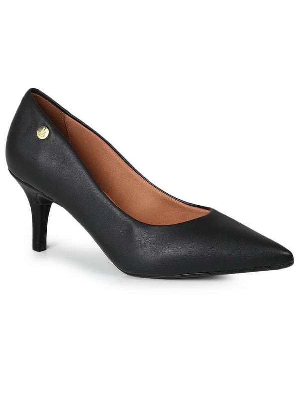 Vizzano - Scarpin Feminino Vizzano Salto Baixo Preto