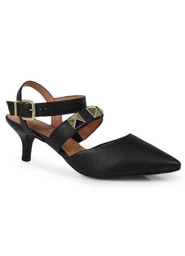 Vizzano - Scarpin Feminino Vizzano Spikes Preto