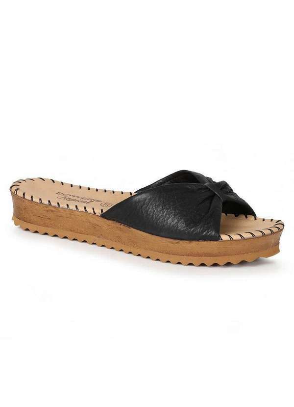 City Gear - Tamanco Anabela Feminino Bottero Flat Preto