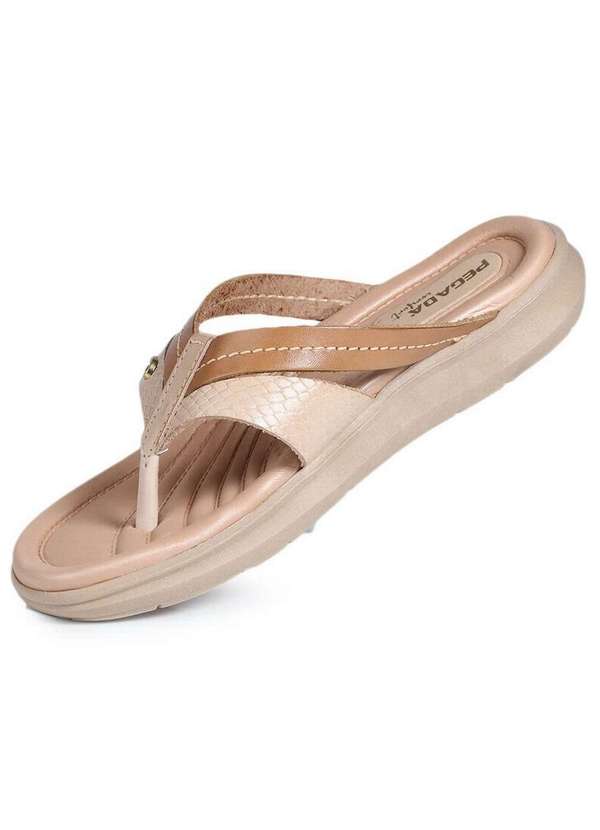 Pegada - Tamanco Anabela Feminino Pegada Shock Point Bege 2