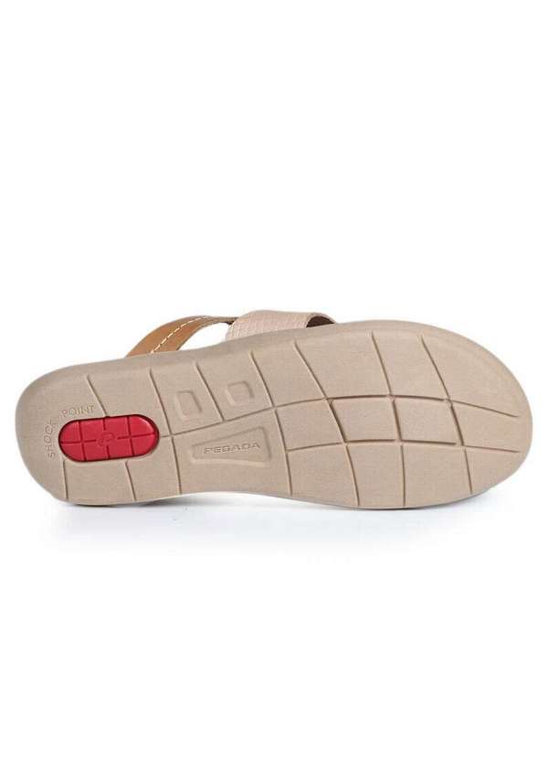 Pegada - Tamanco Anabela Feminino Pegada Shock Point Bege 3