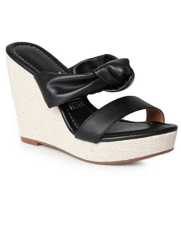 Vizzano - Tamanco Anabela Feminino Vizzano Nó Preto