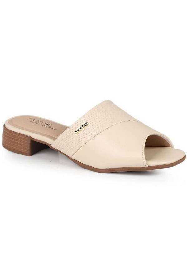 Modare - Tamanco Salto Modare Feminino Antiderrapante Marfim