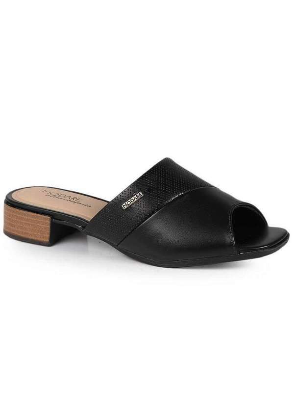 Modare - Tamanco Salto Modare Feminino Antiderrapante Preto