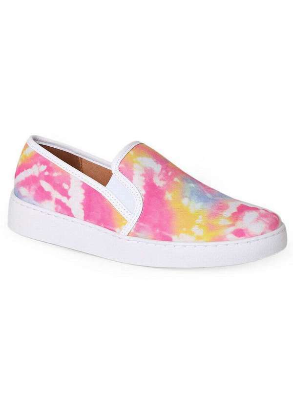 Vizzano - Slip On Feminino Vizzano Tie Dye Color