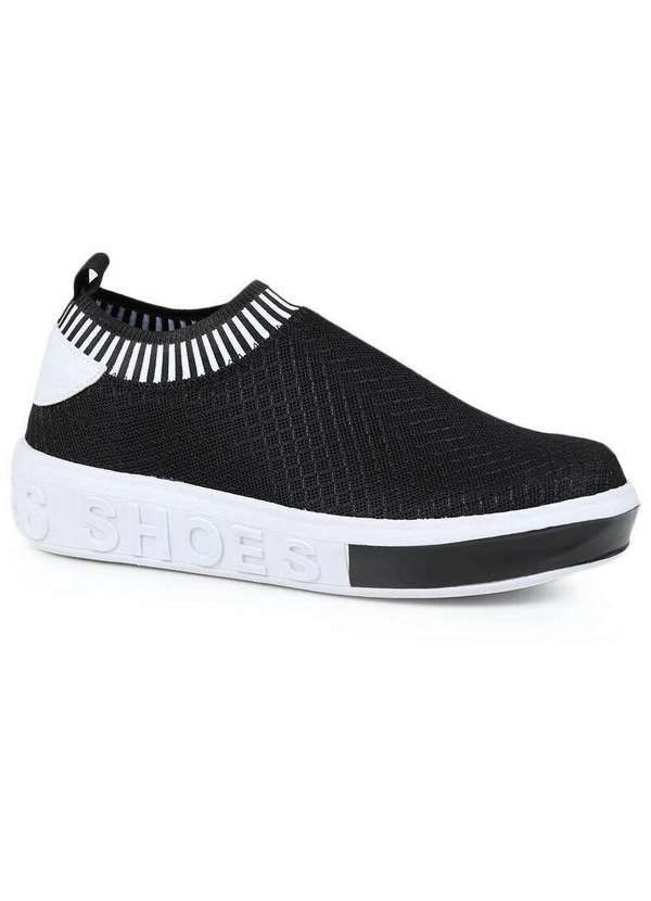 Bruna Rocha - Tênis Casual Feminino Bruna Rocha Knit Preto