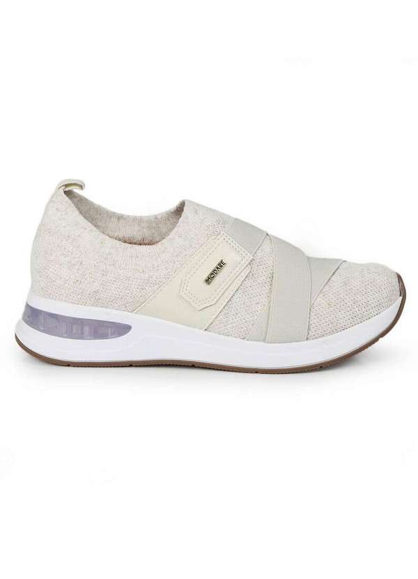 Modare - Tênis Casual Feminino Conforto Modare Knit Elástico Branco 2