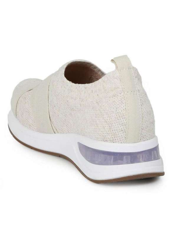 Modare - Tênis Casual Feminino Conforto Modare Knit Elástico Branco 3