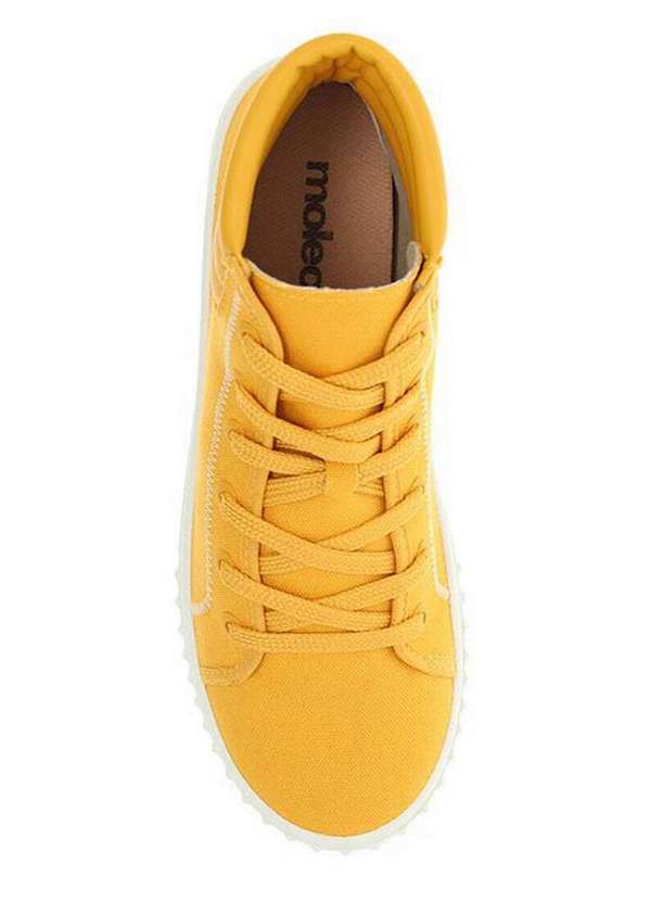 Moleca Tênis Casual Feminino Moleca Boot Mostarda