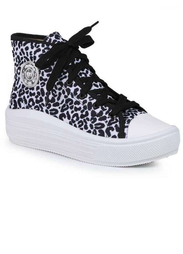 Moleca - Tênis Casual Feminino Moleca Cano Médio Branco