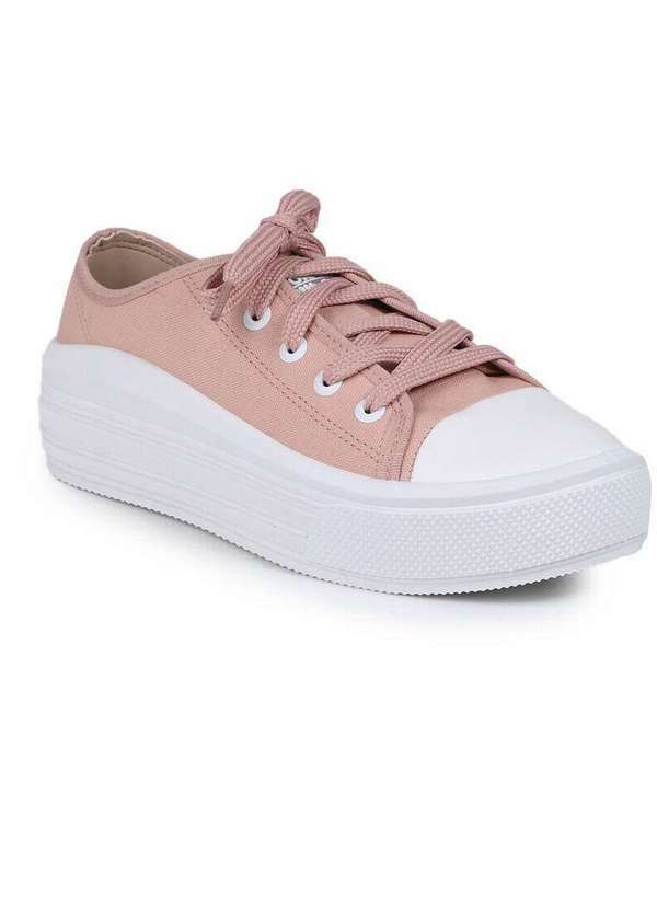 Moleca - Tênis Casual Feminino Moleca Lona Simples Rosa