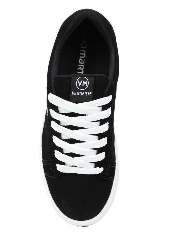 Via Marte - Tênis Casual Feminino Via Marte Moda Preto 4