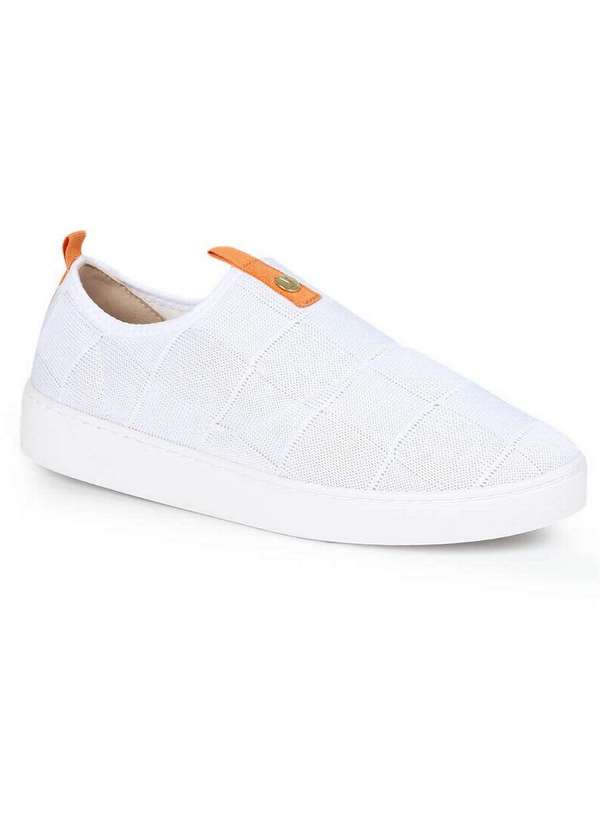 Vizzano Tênis Casual Feminino Vizzano Knit Slip Branco