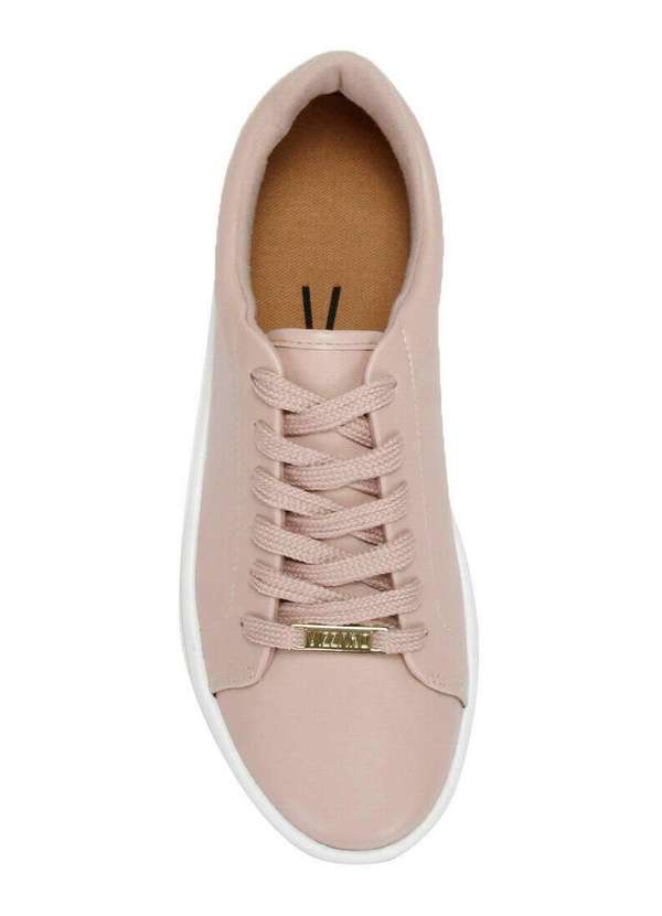 Tênis Casual Feminino Vizzano Listras Flatform Rosa Passarela