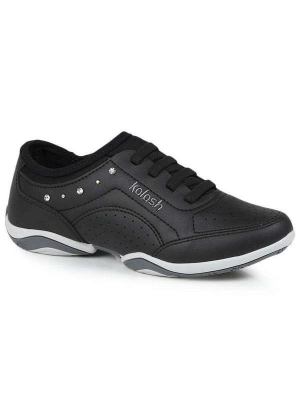 Kolosh - Tênis Casual Kolosh Feminino Jóias Preto
