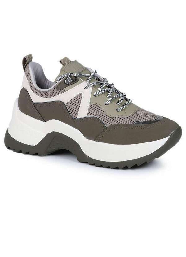 Via Marte - Tênis Chunky Feminina Via Marte Robusto Verde