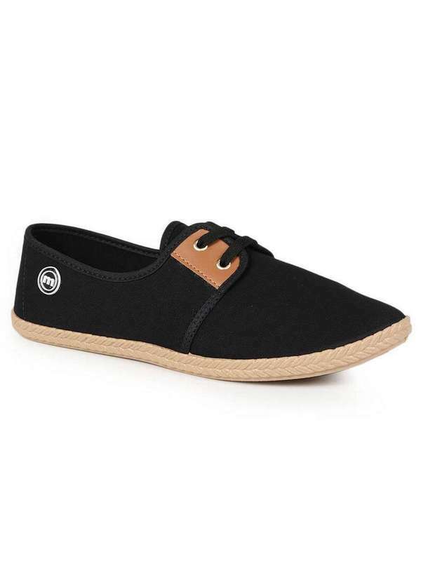 Moleca - Tênis Feminino Moleca Furadinho Napa Preto
